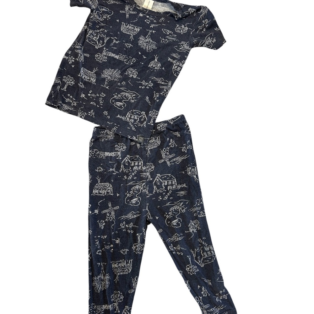 Navy Blue Kids Pajama Set